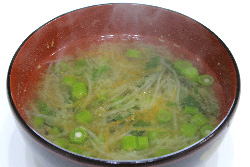 のらぼう菜の味噌汁