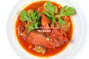 アサヒガニと八角のトマト煮,spanner crab,Ranina ranina
