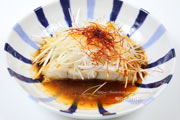 カケハシハタ（梯羽太）の清蒸魚（チンジャンユー）　中華風蒸し魚