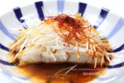カケハシハタ（梯羽太）の清蒸魚（チンジャンユー）　中華風蒸し魚