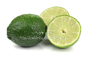 メキシコ産のライム（Lime）の断面写真