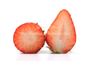 清香（きよか）の断面　いちご　イチゴ　苺