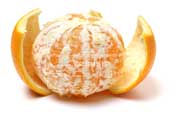皮を剥いた清見（きよみ）,タンゴール,オレンジ,みかん,柑橘