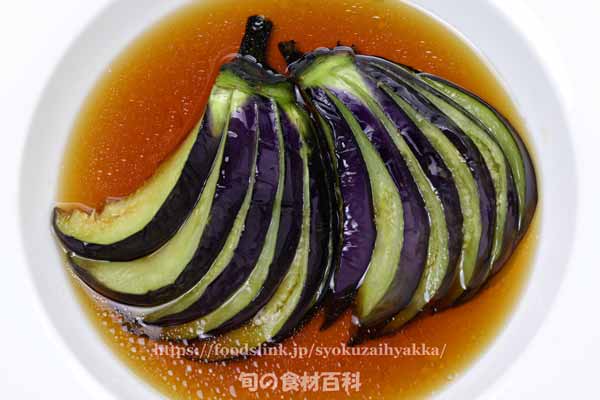 小森茄子（こもりなす）の揚げびたし 信州伝統野菜