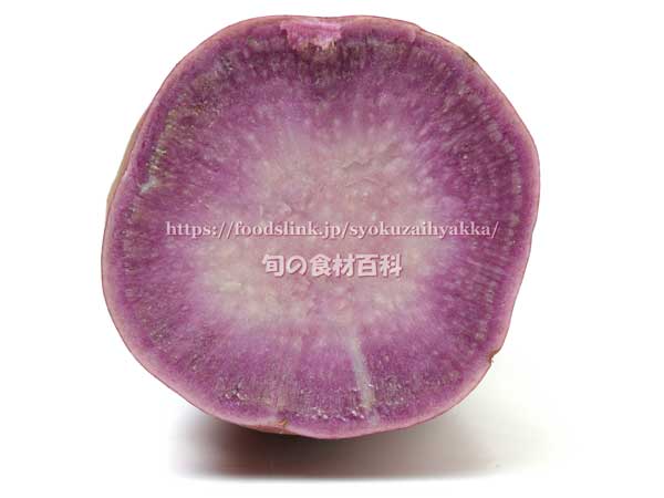パープルスイートロード,断面,紫芋,かんしょ農林56号