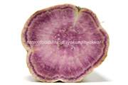 種子島紫（紫芋）の断面