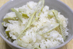 四方竹の炊き込みご飯 四方竹/しほうちく/シホウチクの炊き込みご飯
